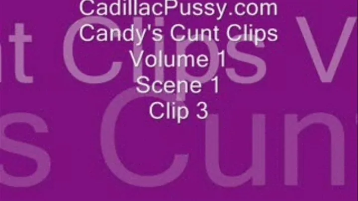 Candy's Cunt Clips Volume 1 Scene 1 Clip 3