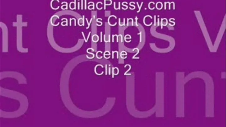 Candy's Cunt Clips Volume 1 Scene 2 Clip 2