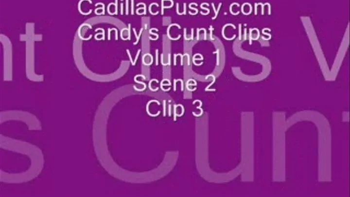 Candy's Cunt Clips Volume 1 Scene 2 Clip 3