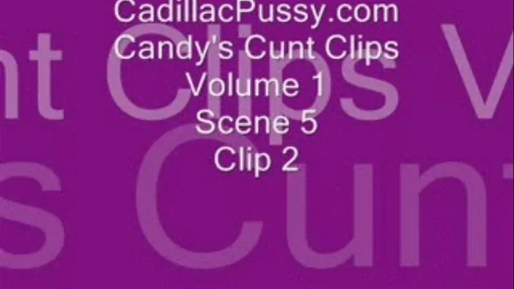 Candy's Cunt Clips Volume 1 Scene 5 Clip 2