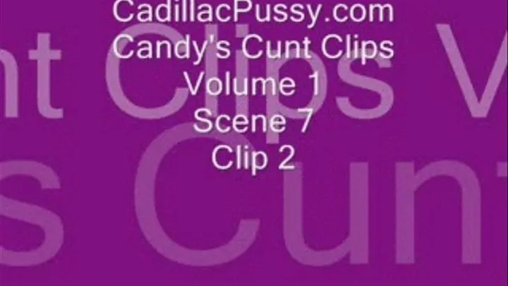 Candy's Cunt Clips Volume 1 Scene 7 Clip 2