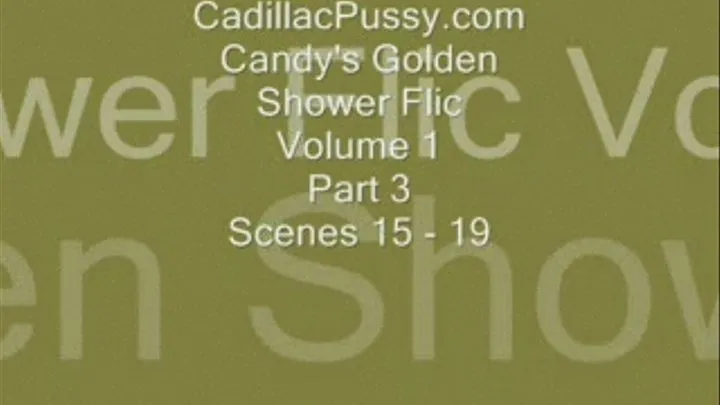 Candy's Golden Shower Flic Volume 1 Part 3 Scenes 15 - 19