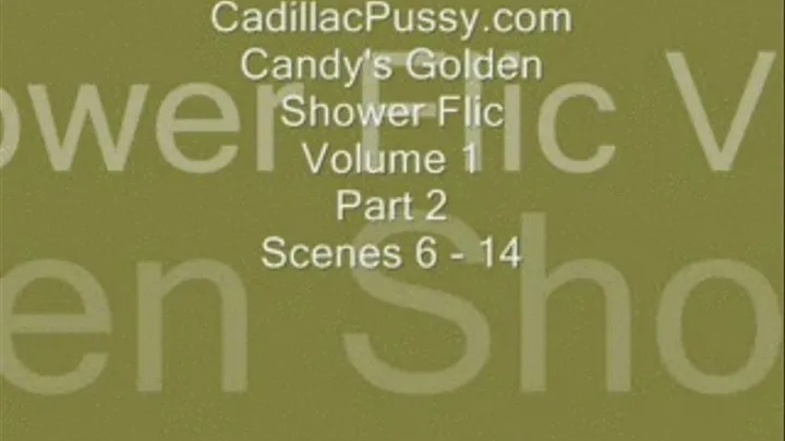 Candy's Golden Shower Flic Volume 1 Part 2 Scenes 6 - 14