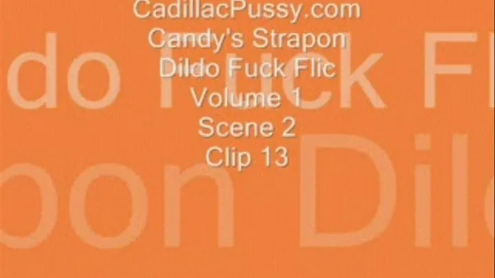 Candy's Strapon Dildo Fuck Flic Volume 1 Scene 2 Clip 13