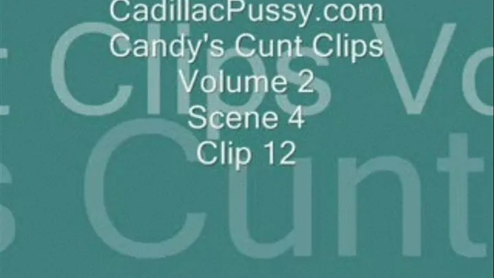Candy's Cunt Clips Volume 2 Scene 4 Clip 12
