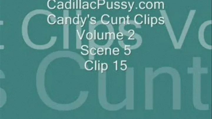 Candy's Cunt Clips Volume 2 Scene 5 Clip 15