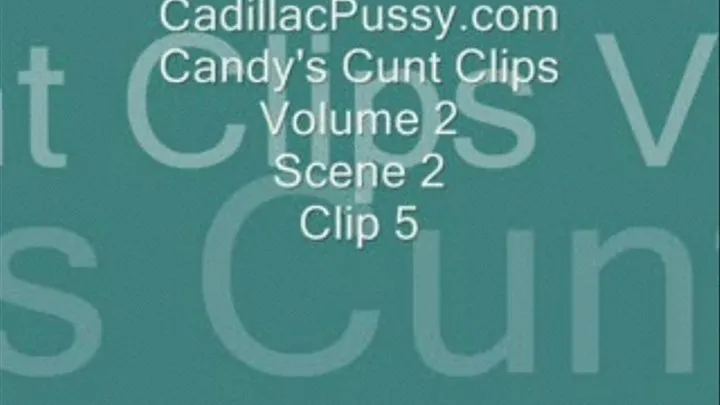 Candy's Cunt Clips Volume 2 Scene 2 Clip 5