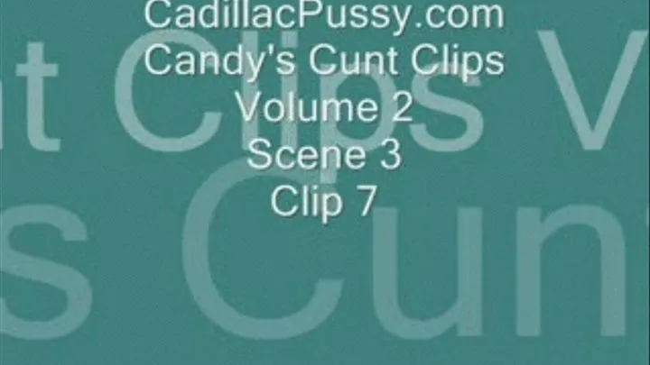 Candy's Cunt Clips Volume 2 Scene 3 Clip 7