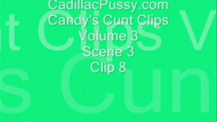 Candy's Cunt Clips Volume 3 Scene 3 Clip 8