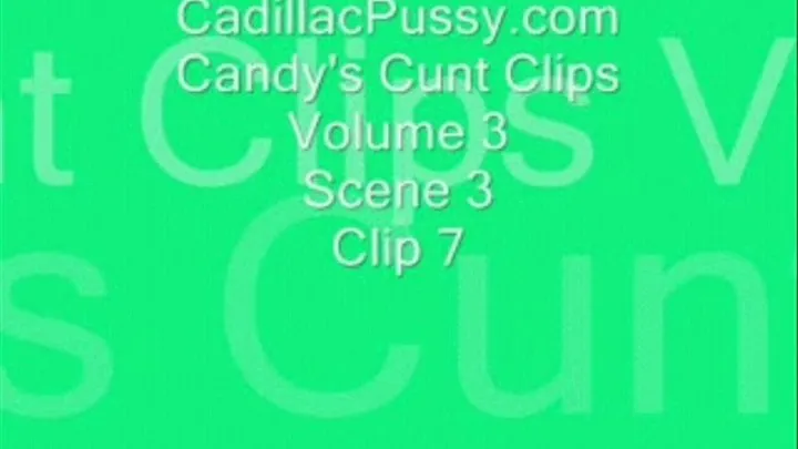 Candy's Cunt Clips Volume 3 Scene 3 Clip 7