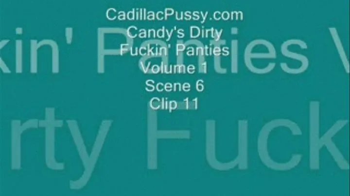 Candy's Dirty Fuckin' Panties Volume 1 Scene 6 Clip 11