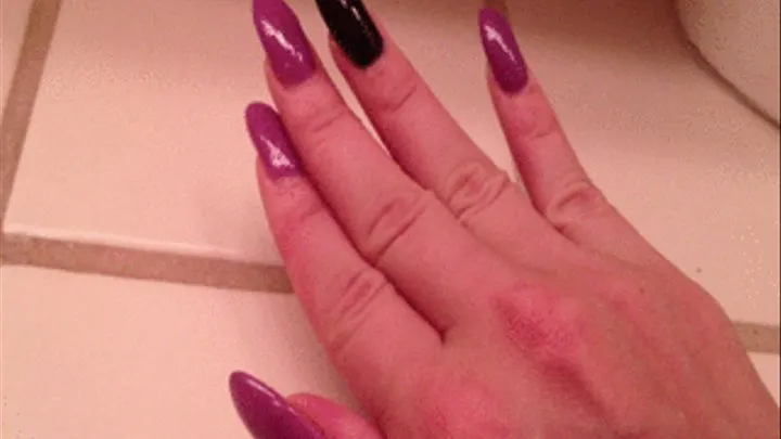 My new purple nails!