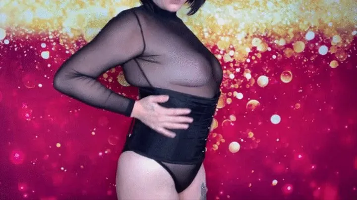 Sheer Bodysuit Corset Dance and Worship