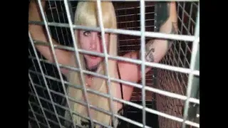 Blonde Deanna Caged and Cuffed Short Throwback Video