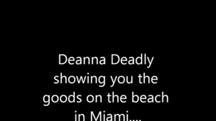 Deanna Getting naked on the beach