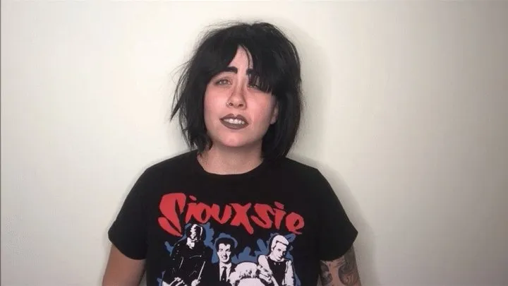 Goth Girl Mocks you and your SMALL COCK!
