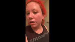 Quick sweaty after workout Humiliation