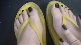 VERY DIRTY FLIP FLOPS (and foot worship)