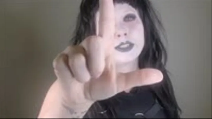 Goth Girl Dom HUMILIATES you and makes you worship