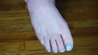 Worship my Pedicured Light Blue Toes and Feet