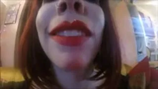 BIG RED LIPS KISSING YOU! Redhead POV KISSING