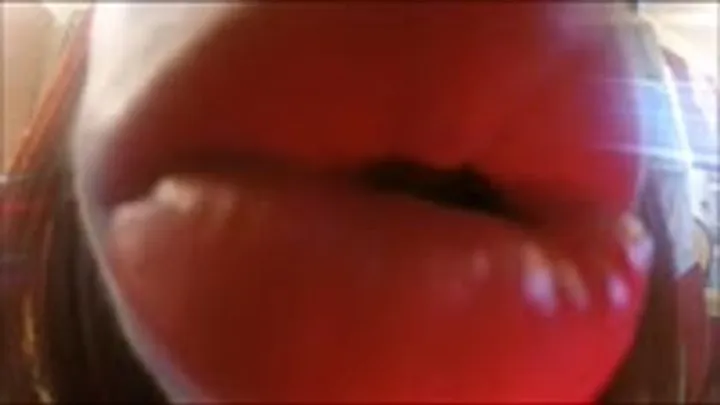 *850x480* BIG RED LIPS KISSING YOU! Redhead POV KISSING