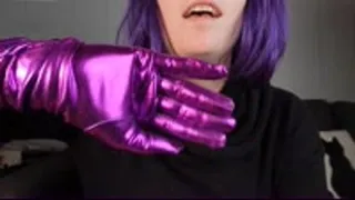 Executrix in Shiny Gloves- HOM Hand over Mouth POV