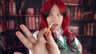 Slytherin Girl transforms you into her Cigarette Butt!