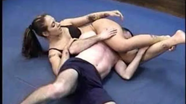 Every Mans Dream Harmony Wrestles Alex In The Ring Part 04