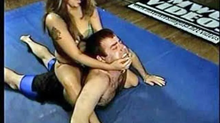 Asian Bitch Kim vs Pretty Boy Neil I can Out Wrestle You Any Day Pussy Boy Part 01