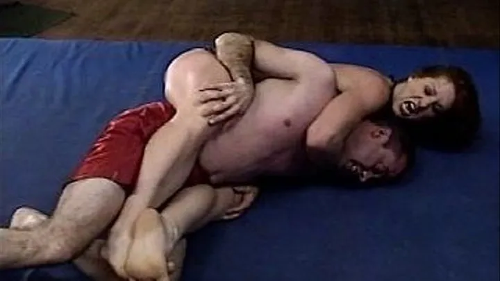 Al Gets Body Slammed and Crushed By Hot Redhead Tyler Part 01