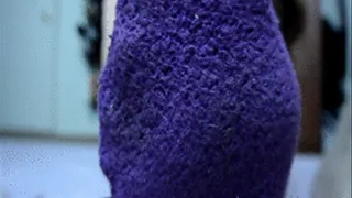 Dirty Extra Low Cut Purple Socks PLUS Kaylynns Sweatiest Sock JOI