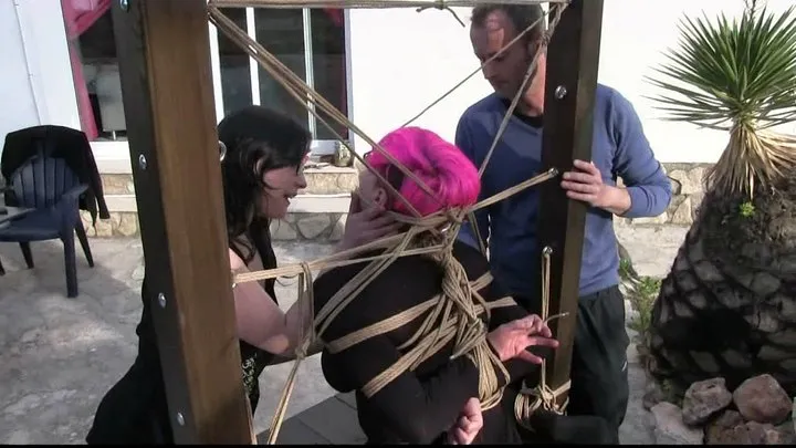 Cruel Outdoor Bondage Predicament & Punishment for Nova Pink - Full Clip