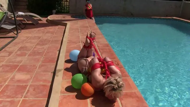 The Spain Files - Supertight Hogtie Waterbondage Challenge for Zonah - Part 2