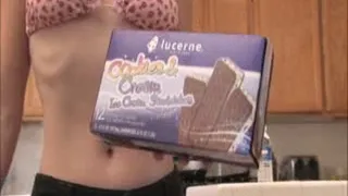 ICE CREAM BINGES - CLAIRE AND NATALIE - package deal on 2 full length clips!! * ***