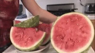 AMELIA'S EXTREME WATERMELON BINGE AND BLOATED BELLY - PACKAGE DEAL ON 2 FULL LENGTH CLIPS * ***