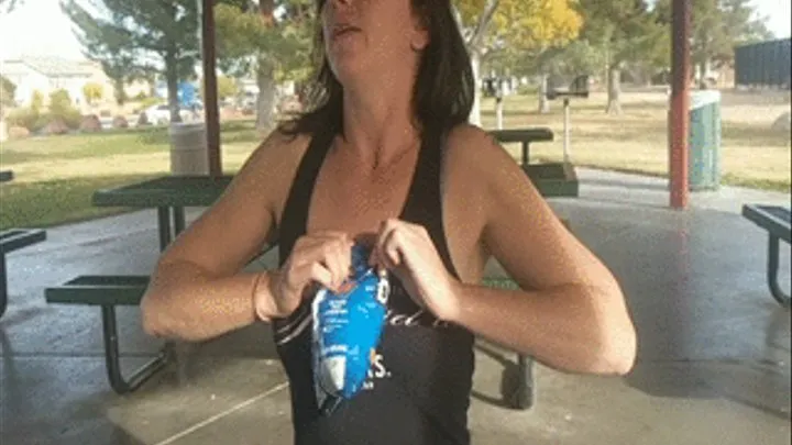 PUBLIC BELCHES - CLAIRE RIPS BIG BURPS AND LOUD BELCHES AT A PUBLIC PARK ** ***