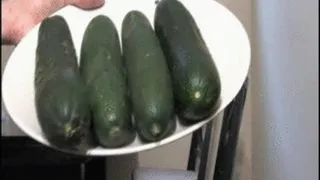 FOUR GIGANTIC CUCUMBERS!