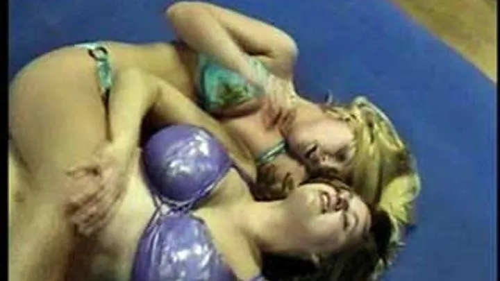 Sexy Blond Lisa Vs Bit Tits Ginger In a 5 count Pin Match Part 02