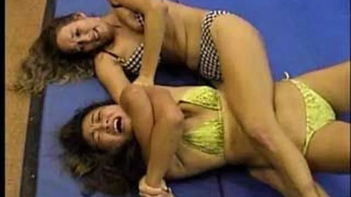 Scissor & Ass Smothering Queen Dominates Brenda In No Holds Barred Match Part 02