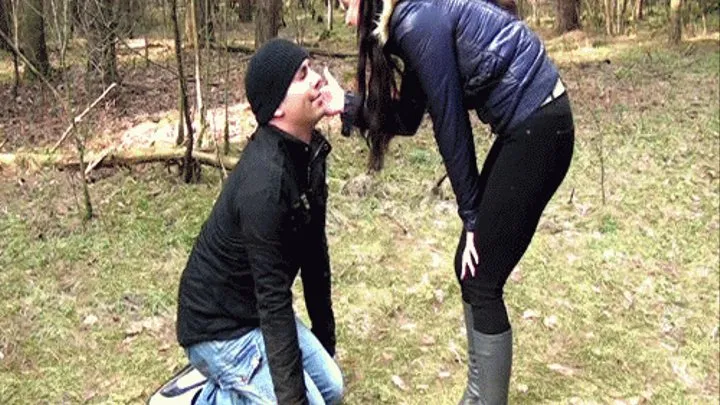 Realabzocke mit Sklave im Wald!