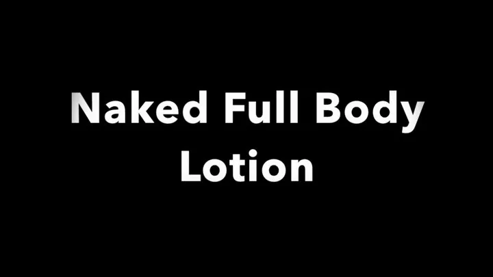 Full Body Lotion Nude