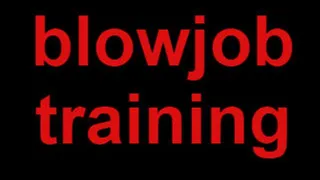 blowjob training