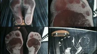 Sweaty feet marked on the glass table - MV-078 - Part 2 ( - AVI Format)