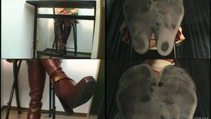 Sweaty feet finally get to breathe out from her boots - VV-001 - Part 1 (Faster Download - )