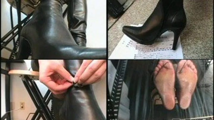 Mistress' feet in fishnets are still sweaty - VV-002 - Part 1 (Faster Download - )