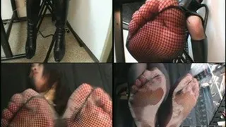 Mistress' feet in fishnets are still sweaty - VV-002 - Full version (Faster Download - )