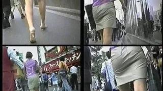 Lady in skirt crosses the streets - FS-022 - Full version ( - AVI Format)