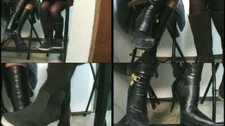 Ladies Display Boots Over a Chit Chat - VV-013 - Part 3 ( - AVI Format)