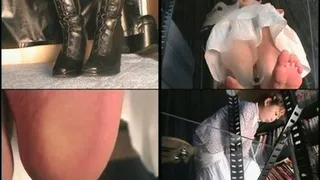 Mistress removes her boots and reveals her sweaty feet - VV-011 - Full version ( - AVI Format)